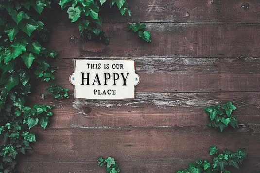 This is our Happy Place Cast Iron Sign