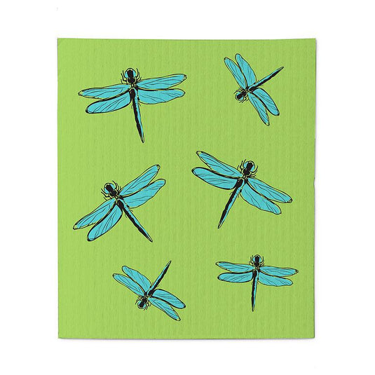 Dragonflies Eco-Dishcloths