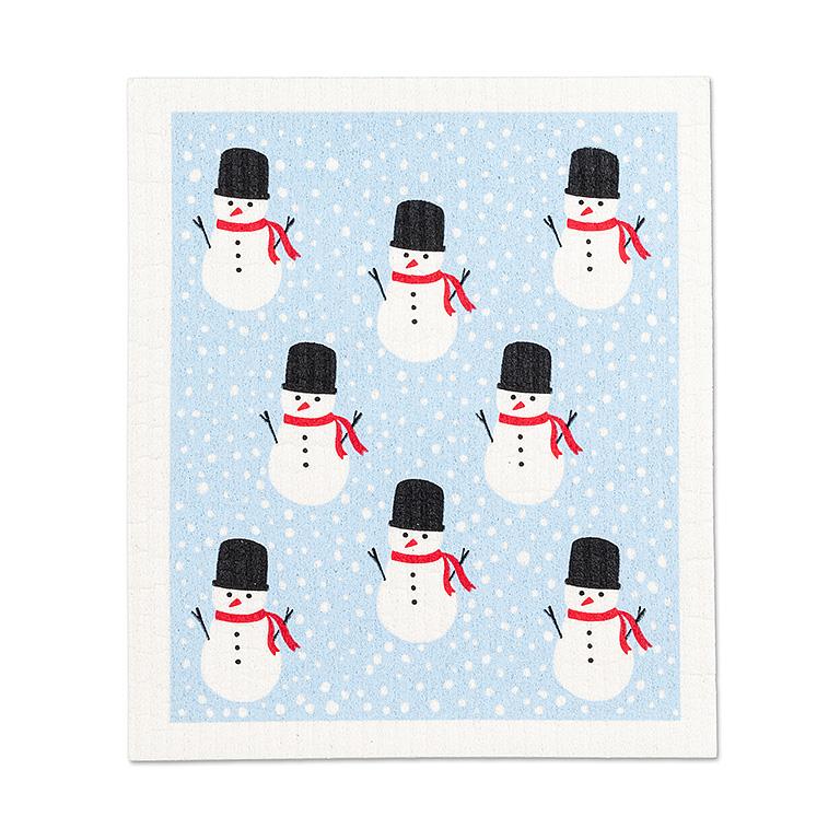 Load image into Gallery viewer, Snowman  : Eco Dishcloths
