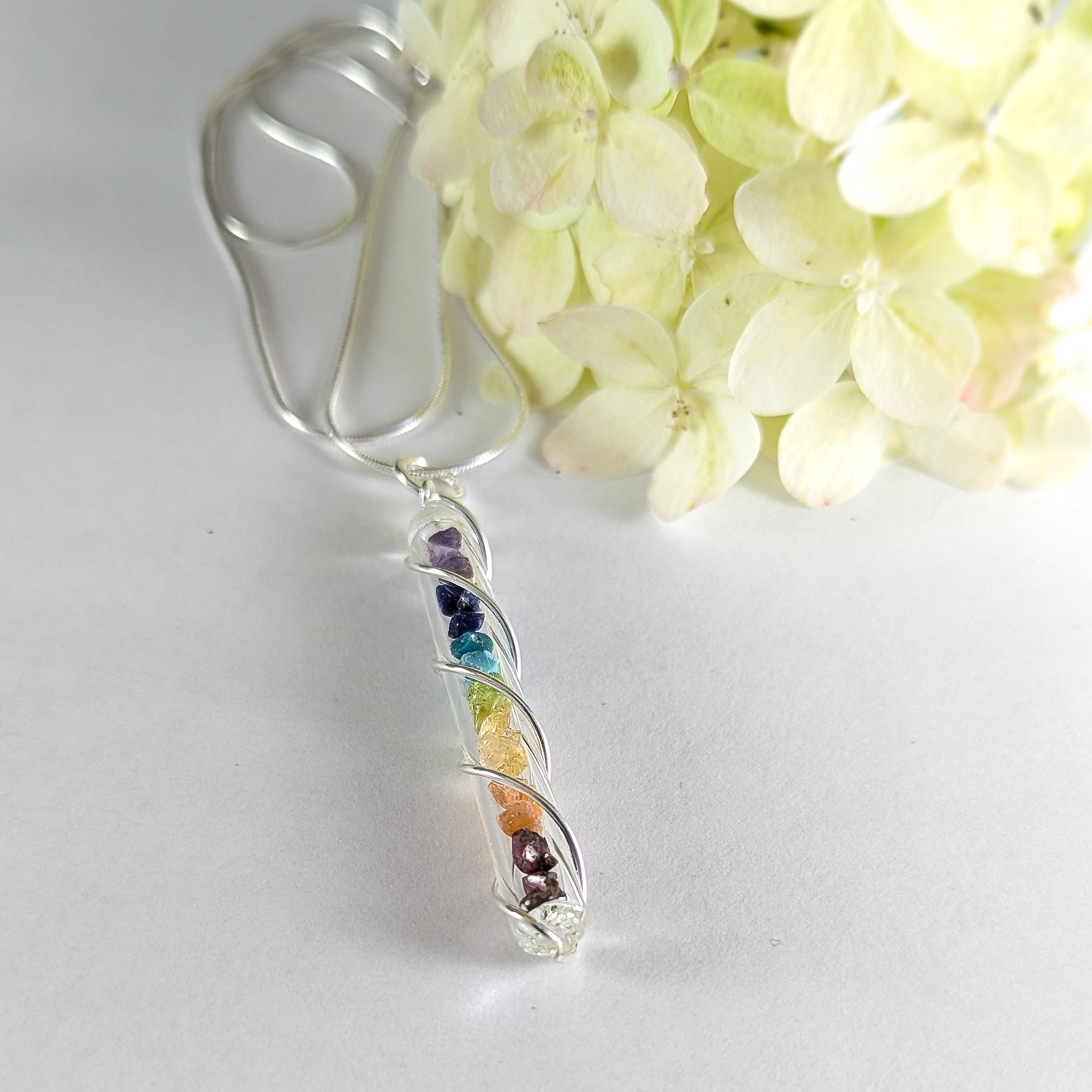 Jack Frosted necklace, Frosted necklace, Gemstone shops Chip necklace, Ombre Gemstone Chip necklace, Chip necklace, Rainbow chip necklace