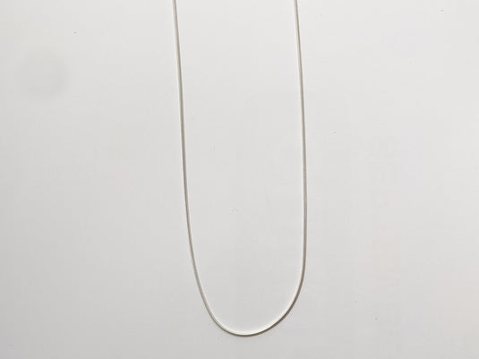 Snake Chain, Thin in Sterling Silver (0.8mm)