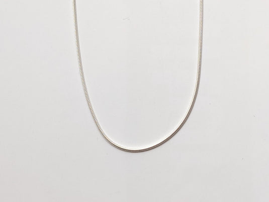 Snake Chain, Thin in Sterling Silver (0.8mm)