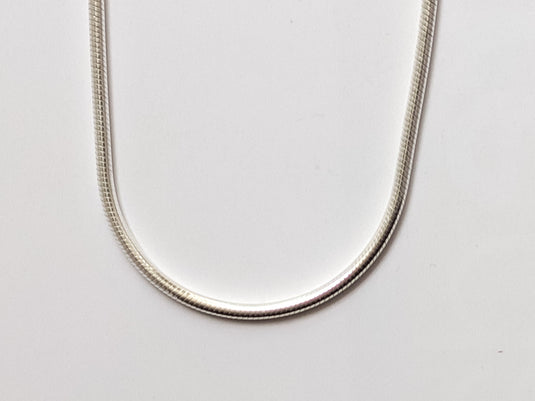 Snake Chain, Thick in Sterling Silver (2mm)