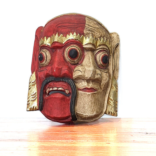 Vintage Double Face Mask from Indonesia