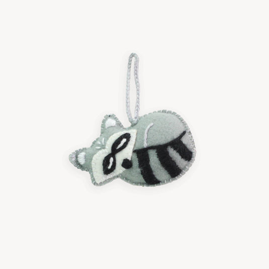 Felt Raccoon Ornament