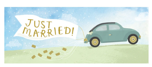 Congratulations. Just Married Card