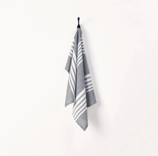Turkish Hand/Tea Towel in Hayal Black (set of 2)