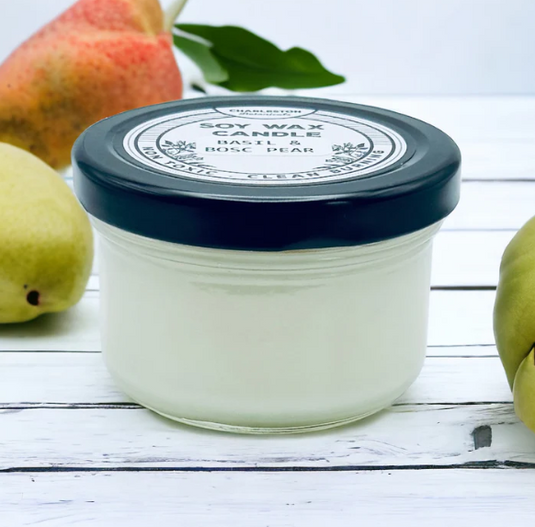 Basil & Bosc Pear Soy Candle