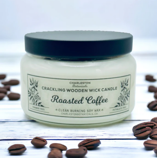 Roasted Coffee Soy Candle with Wood Wick