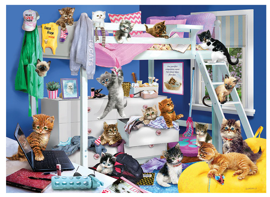 Jigsaw Puzzle Kitten Slumber Party