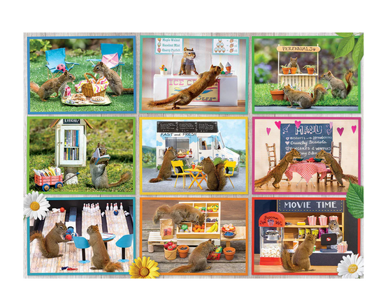 Jigsaw Puzzle : Squirrels Around Town