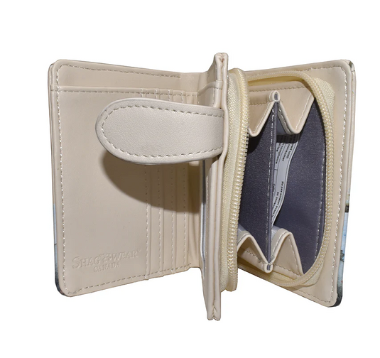 Small Wallet with Heron Bird