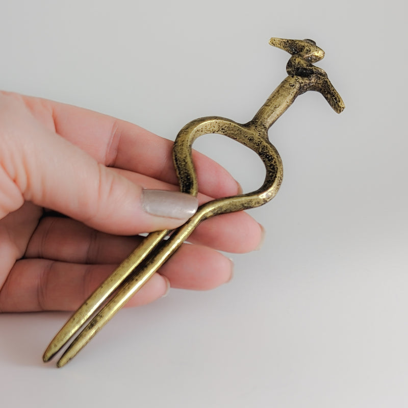 Load image into Gallery viewer, Vintage Bronze Hair Pin
