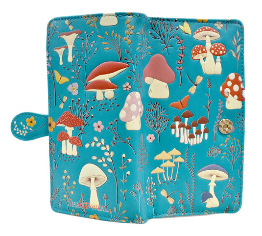 Wallet - Mushroom Forest in Teal
