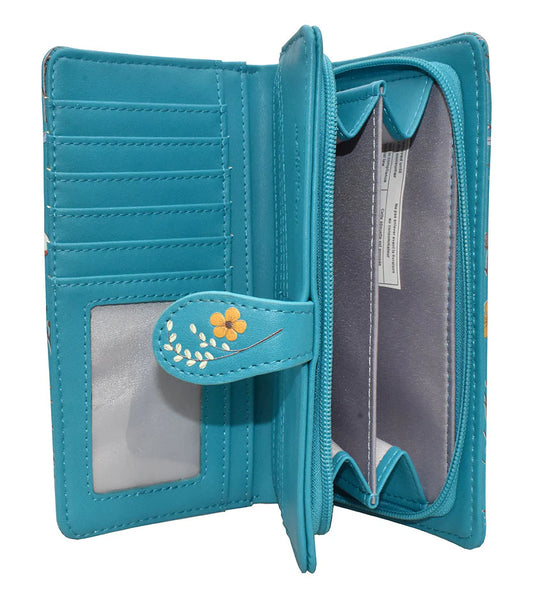 Wallet - Mushroom Forest in Teal