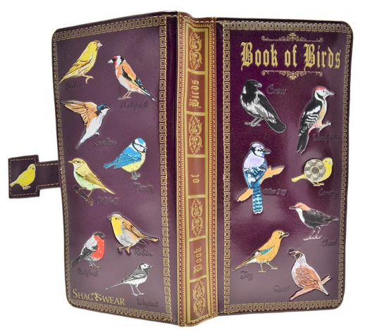 Wallet - Book of Birds in Purple