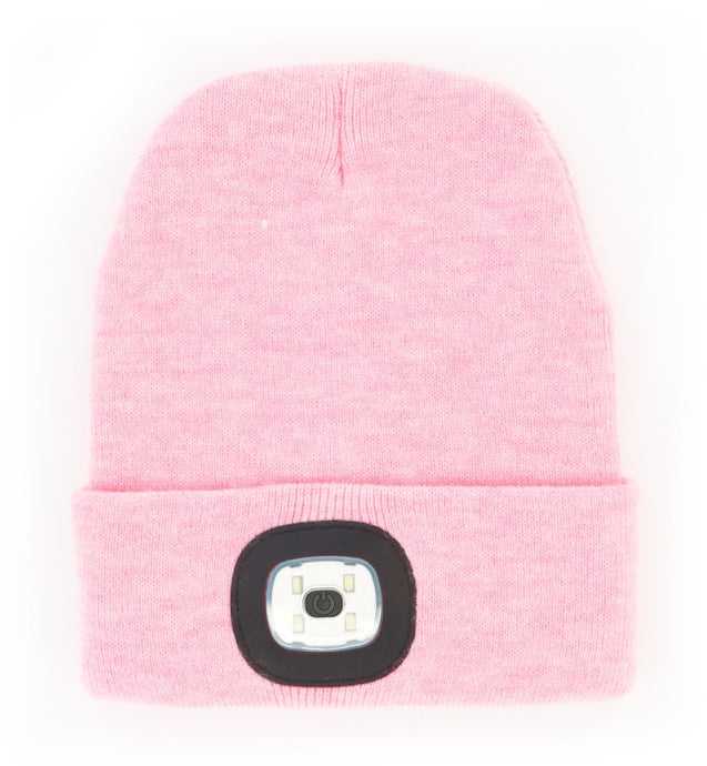 Night Scope Rechargeable LED Beanie in Pink