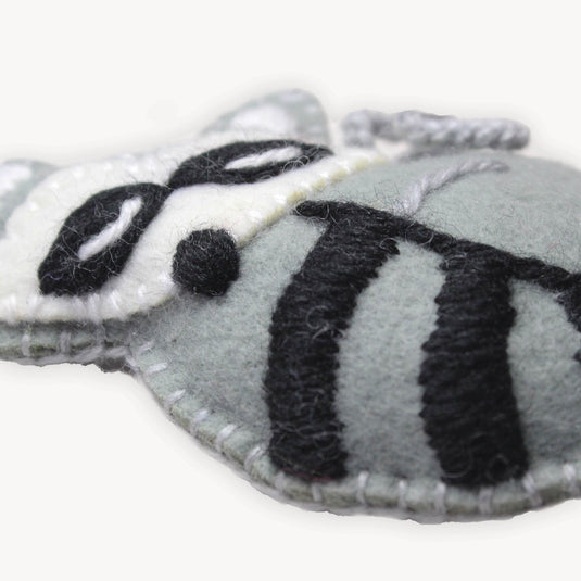 Felt Raccoon Ornament