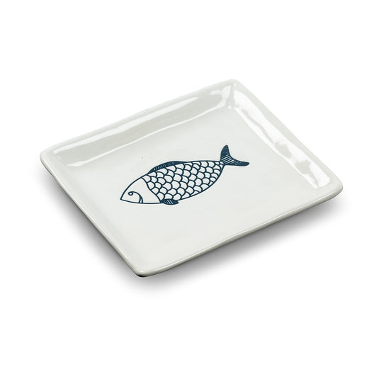 Fish Motif Rectangle Plate
