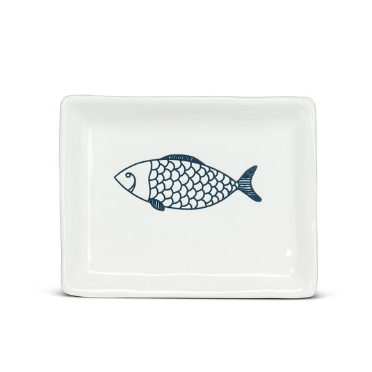 Fish Motif Rectangle Plate