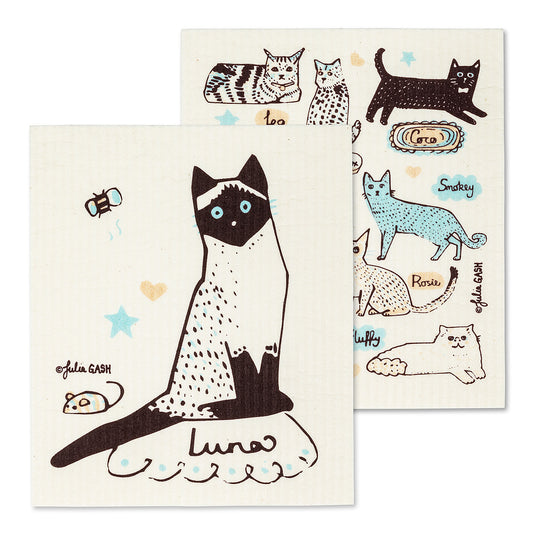 Cats Eco-Dishcloths