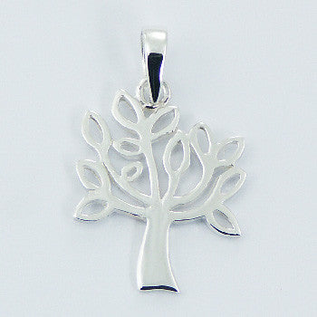 Olive Tree Pendant in Sterling Silver