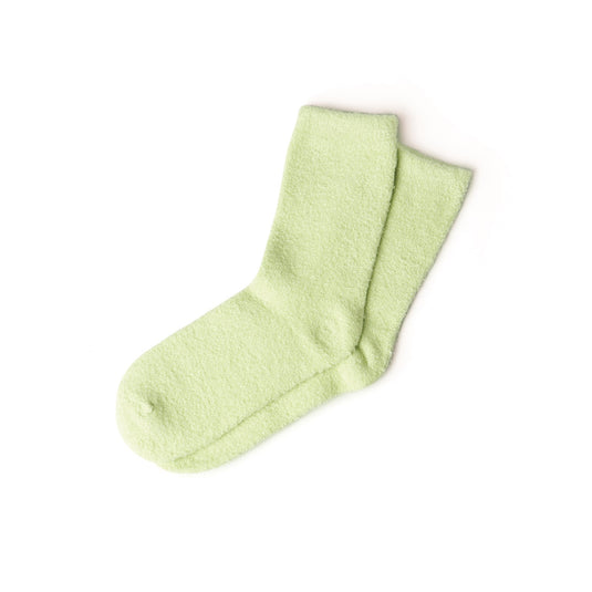 You Had Me At Aloe Super Soft Spa Socks in Green