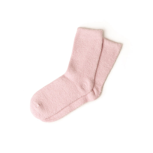 You Had Me At Aloe Super Soft Spa Socks in Pink