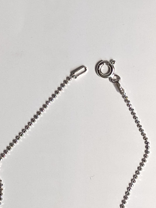 Diamond Cut Bead Chain in Sterling Silver (1.2mm)