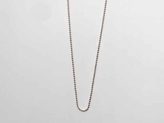 Diamond Cut Bead Chain in Sterling Silver (1.2mm)