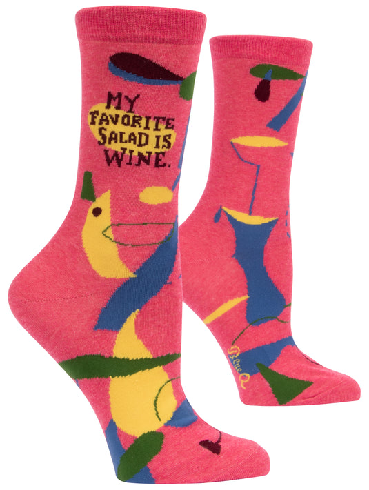 My Favorite Salad is Wine : Women's Socks