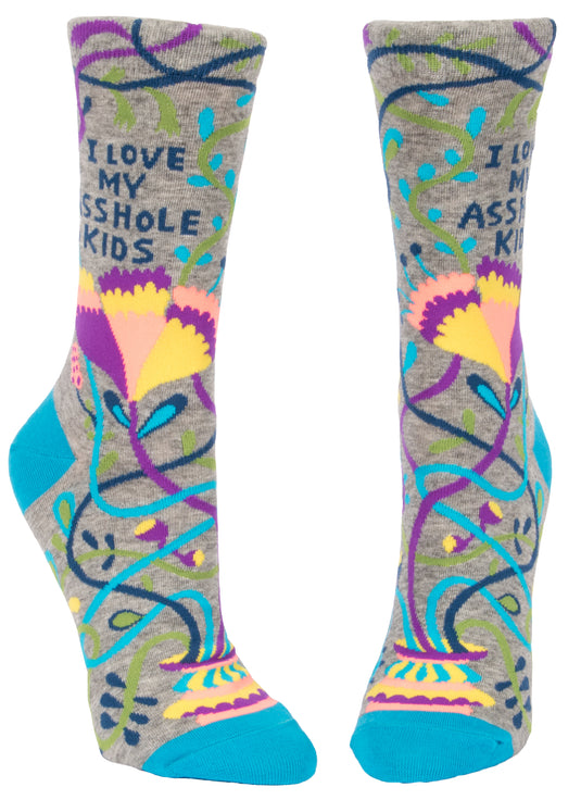 I Love My A**hole Kids : Women's Socks