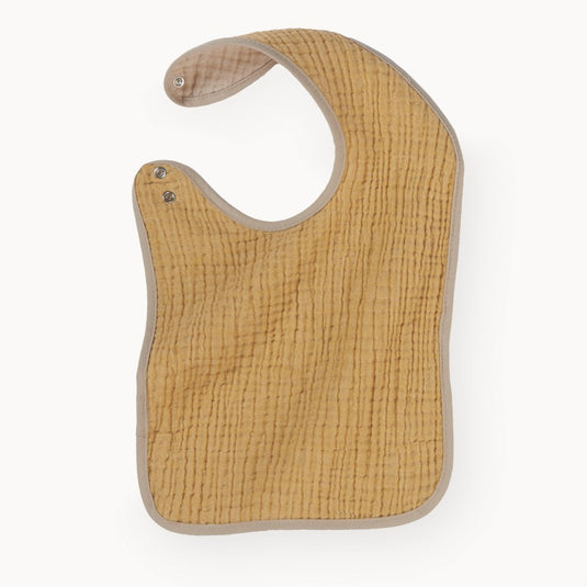 Baby Bib in Crinkle Cotton in Marigold