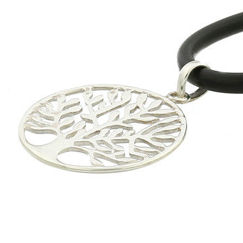 Multi Branch Tree of Life Pendant, Large, Sterling Silver