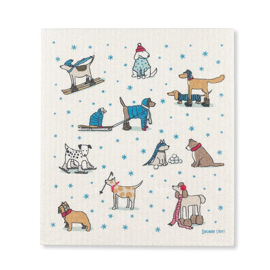 Winter dogs Eco-Dishcloth single