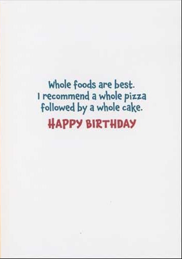 Cat Eating a Whole Pizza Birthday Card