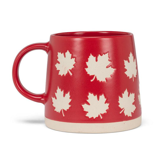 Maple Leaves Wide Base Mug
