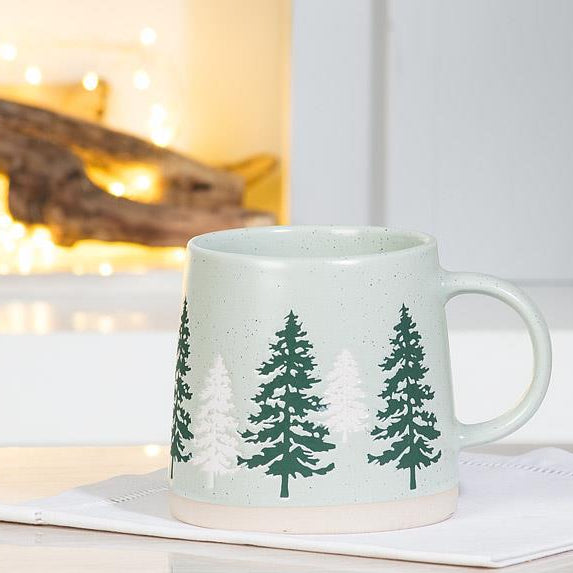 Load image into Gallery viewer, Pine Trees Oversized Mug
