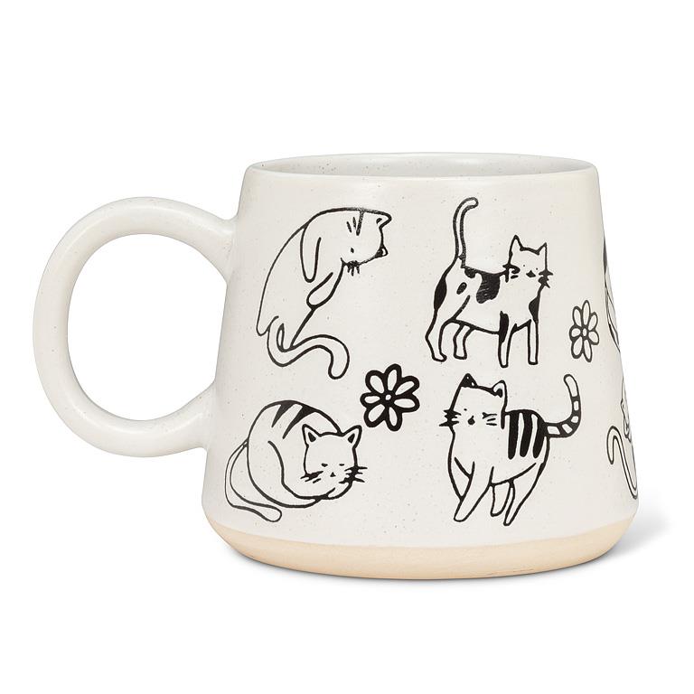 Load image into Gallery viewer, Cat Sketches Oversized Mug
