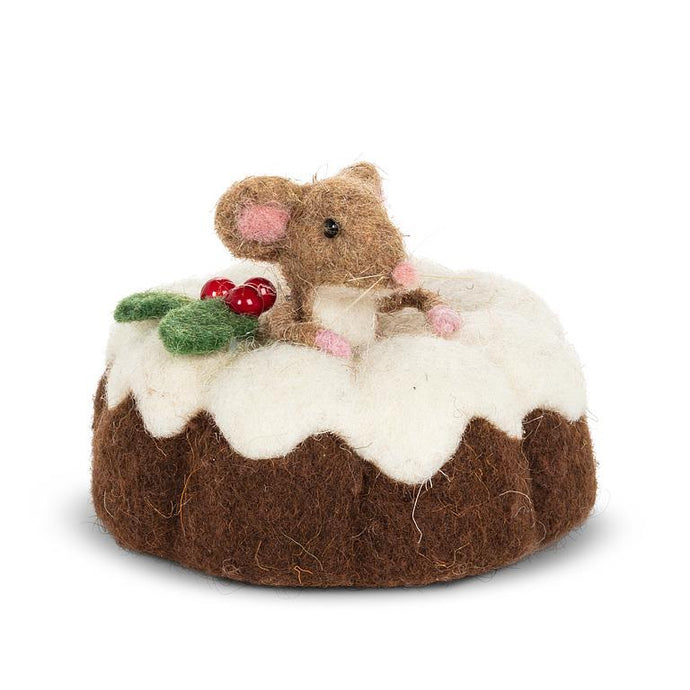 Mouse in a Bundt Cake Felt Decor