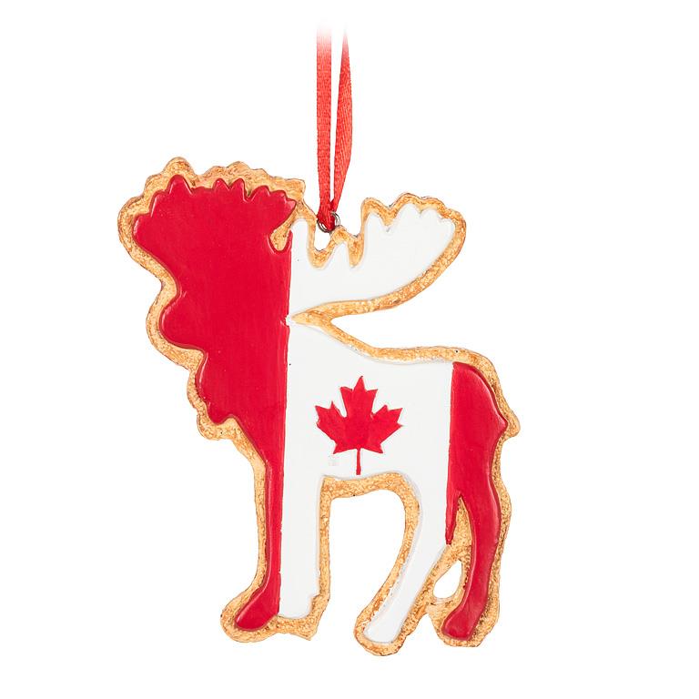 Load image into Gallery viewer, Canada Flag Animal Cookies Ornament
