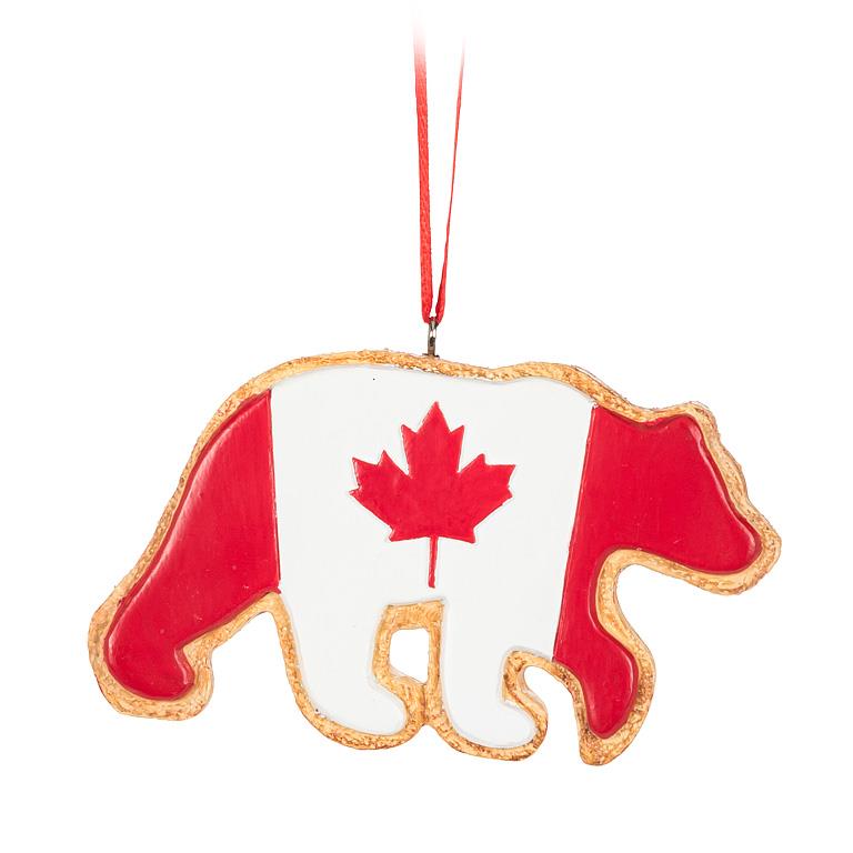 Load image into Gallery viewer, Canada Flag Animal Cookies Ornament
