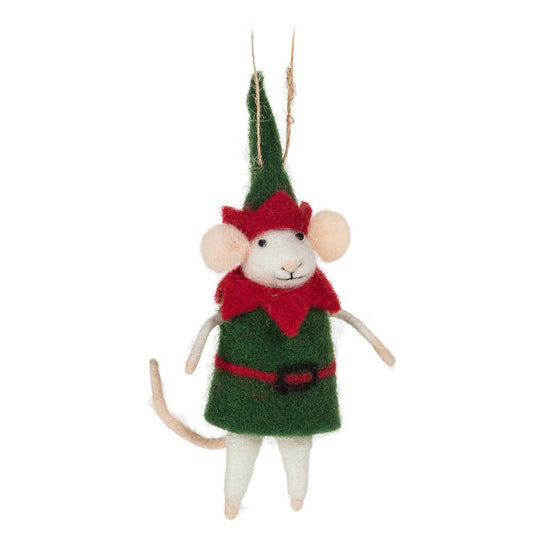Elf Costume Mouse Ornament
