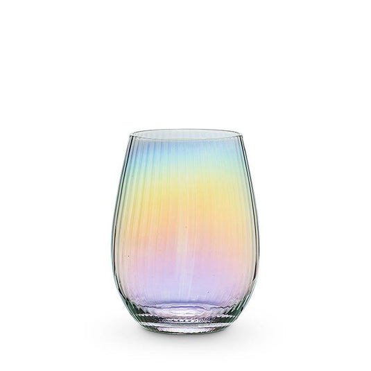 Optic Rainbow Stemless Wine Glass