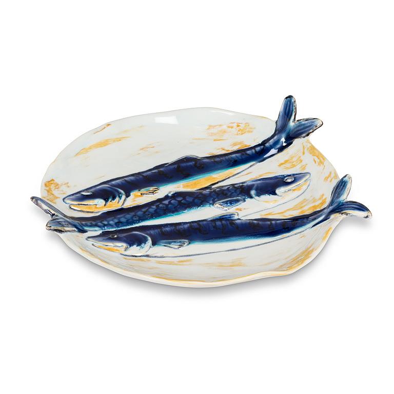 Load image into Gallery viewer, Round Triple Fish Plate
