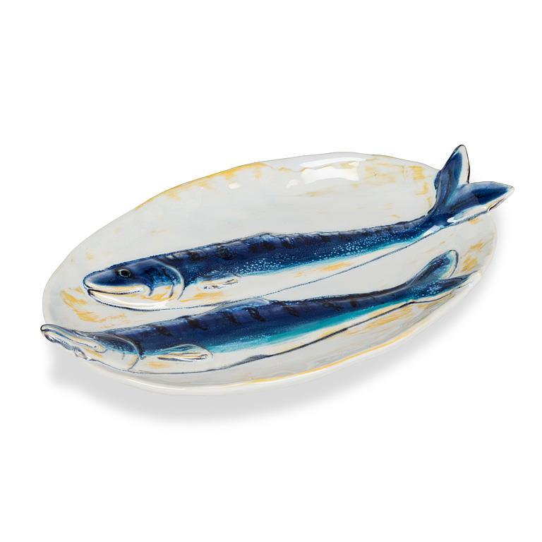 Load image into Gallery viewer, Oval Double Fish Plate
