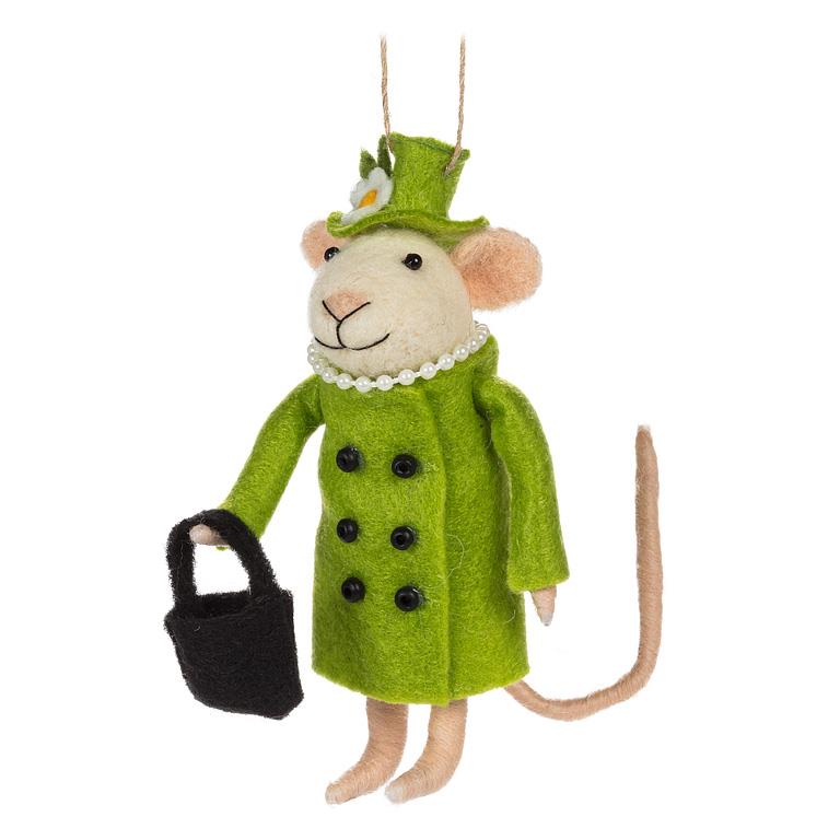 Load image into Gallery viewer, The Queen Mum Mouse Ornament
