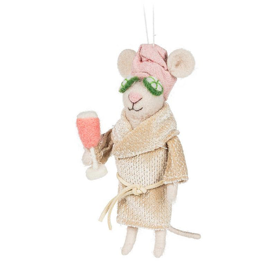 Sally Spa Mouse Ornament