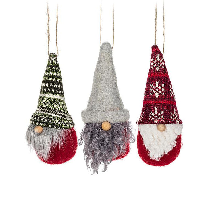 Felt Gnome Ornaments