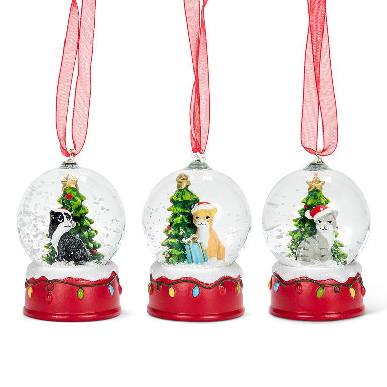 Load image into Gallery viewer, Mini Cat Snow Globe Ornaments
